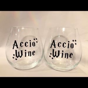 Handcrafted wine glasses